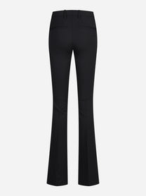 Pantaloni Lexi in lana stretch neri - vista posteriore
