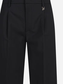 Pantaloni Lia sartoriali in lana stretch neri - dettaglio del prodotto