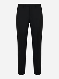 Pantaloni DONDUP Gaubert slim fit in fresco lana nera - fronte
