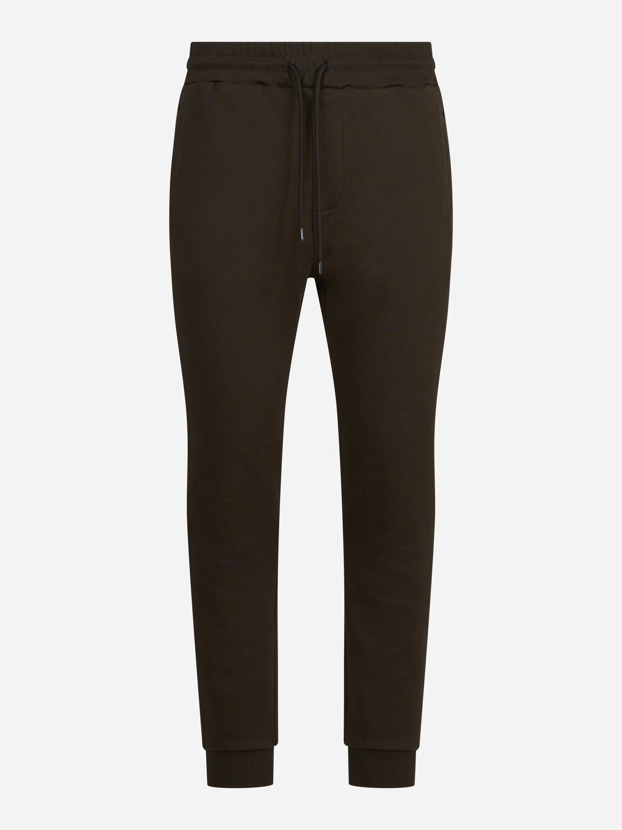 Pantaloni jogging in felpa marroni - vista frontale