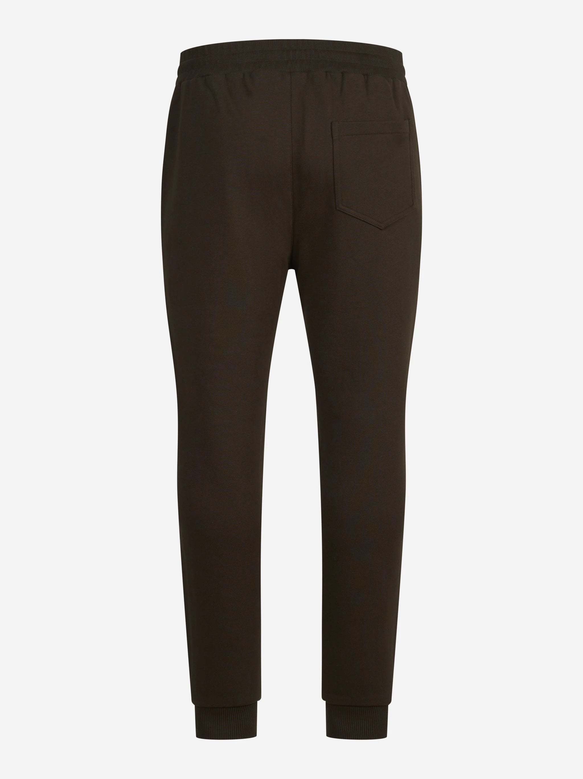 Pantaloni jogging in felpa marroni - vista posteriore