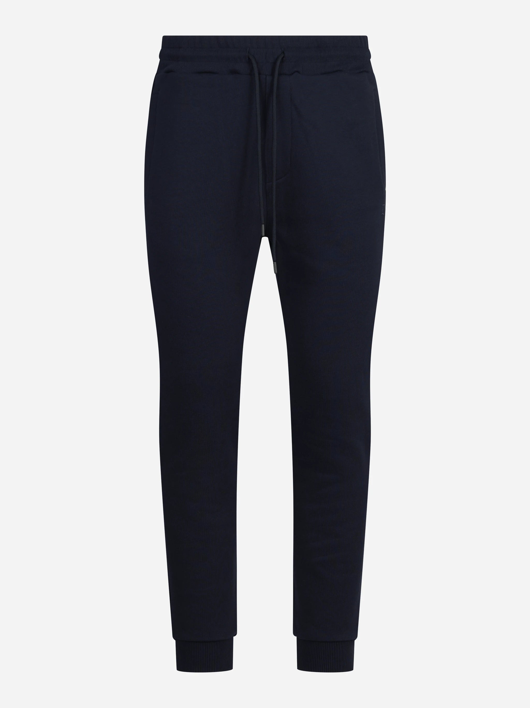 Pantaloni jogging in felpa blu - vista frontale