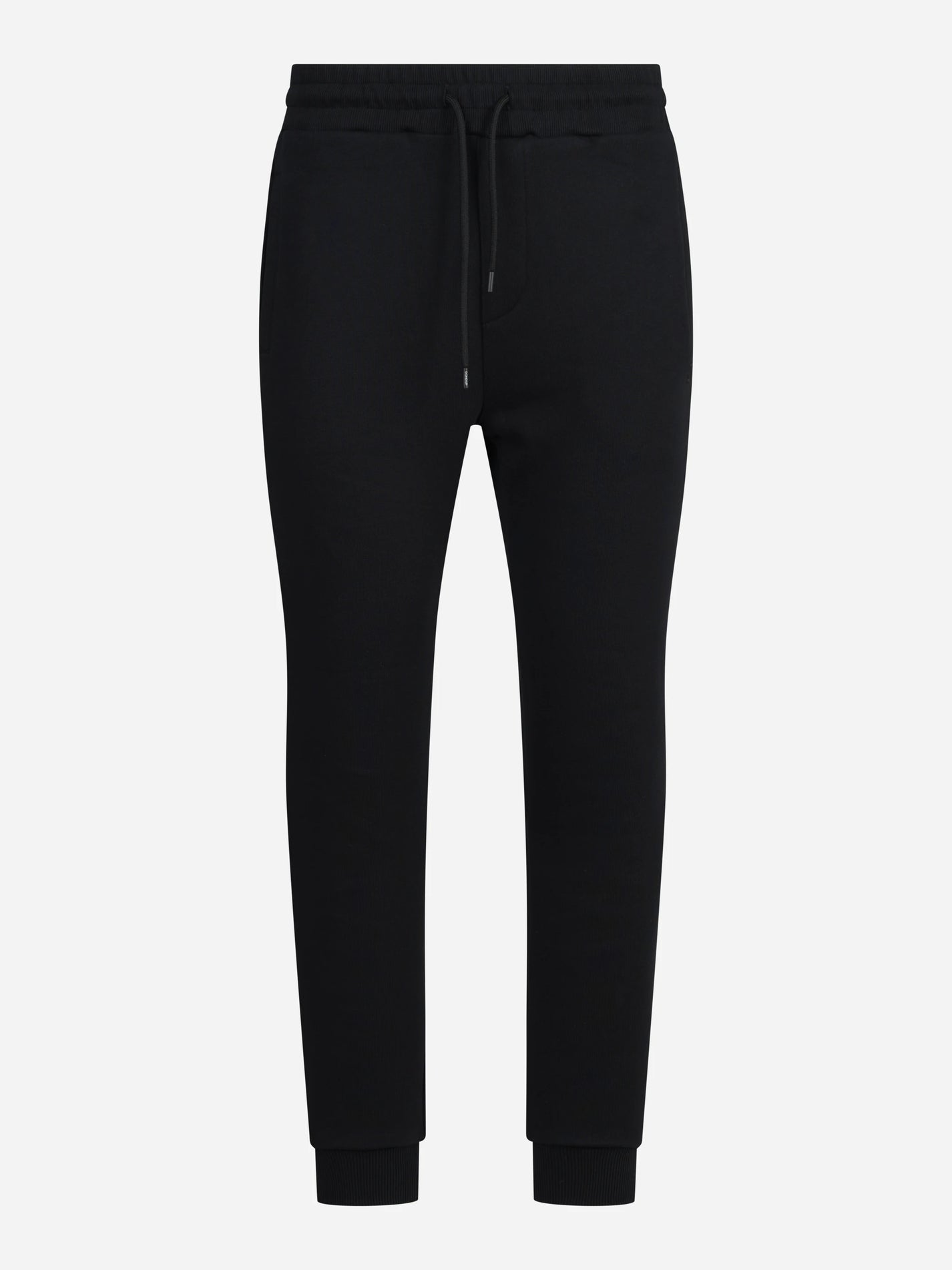 Pantaloni jogging in felpa neri - vista frontale