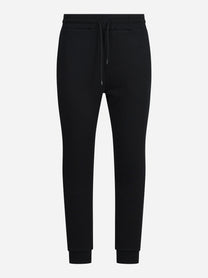 Pantaloni jogging in felpa neri - vista frontale