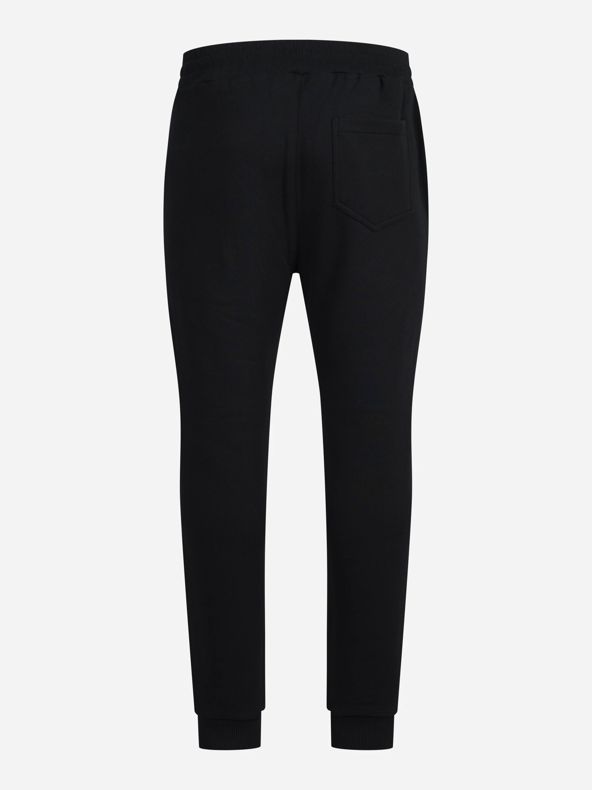 Pantaloni jogging in felpa neri - vista posteriore