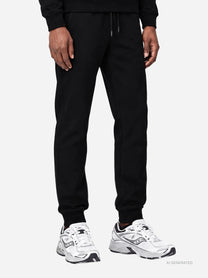 Pantaloni jogging in felpa neri - dettaglio indossato
