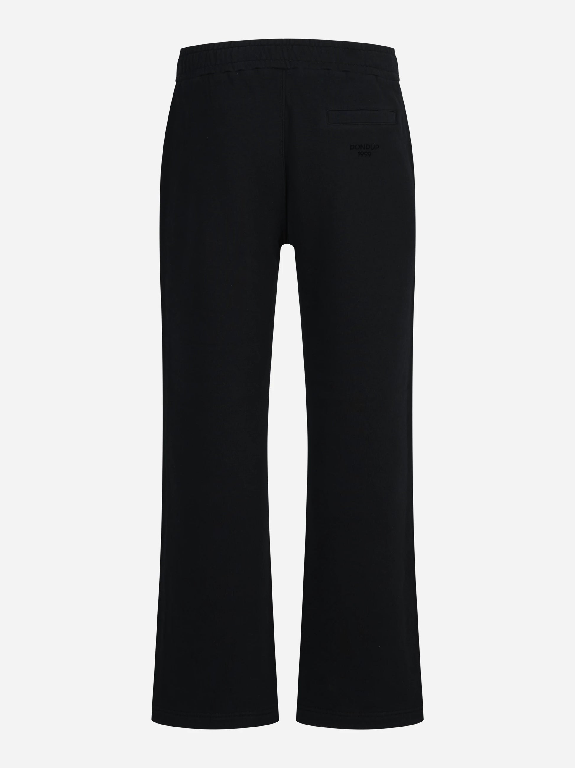 Pantaloni jogger regular in felpa neri - vista posteriore