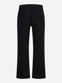 Pantaloni jogger regular in felpa neri - vista posteriore