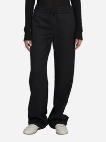 Pantaloni Marisol jogging neri - indossato, vista frontale