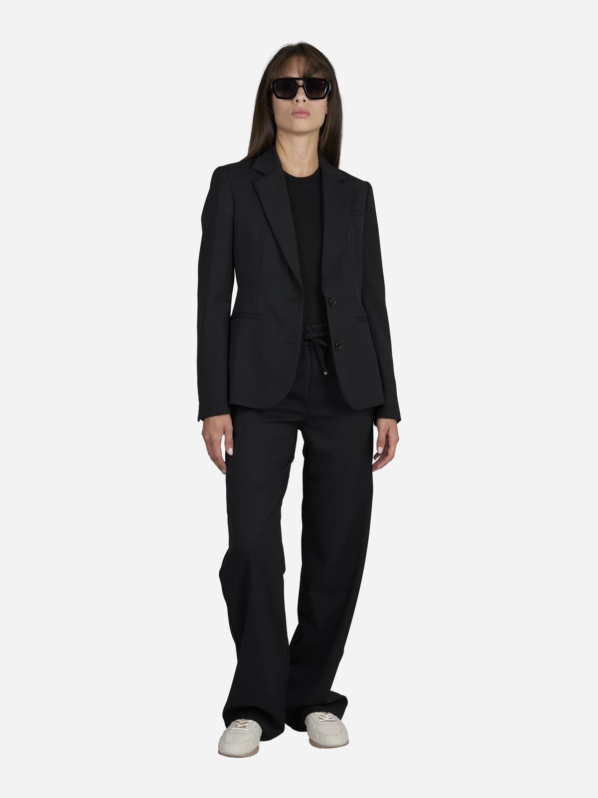 Pantaloni Marisol jogging neri - indossato, look completo