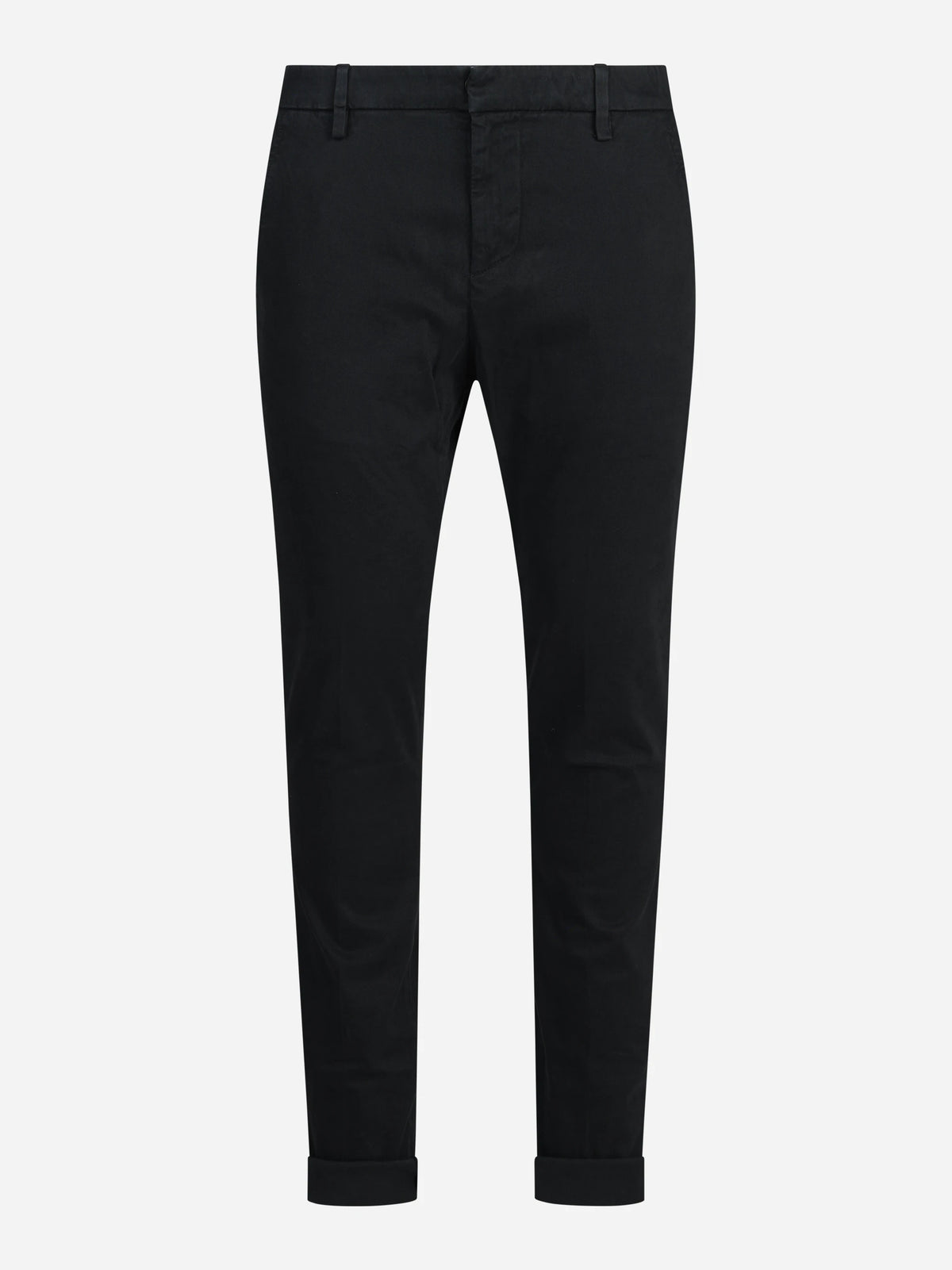 Pantaloni Gaubert slim in gabardina neri - vista frontale