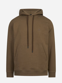 Felpa con cappuccio regular-fit marrone
