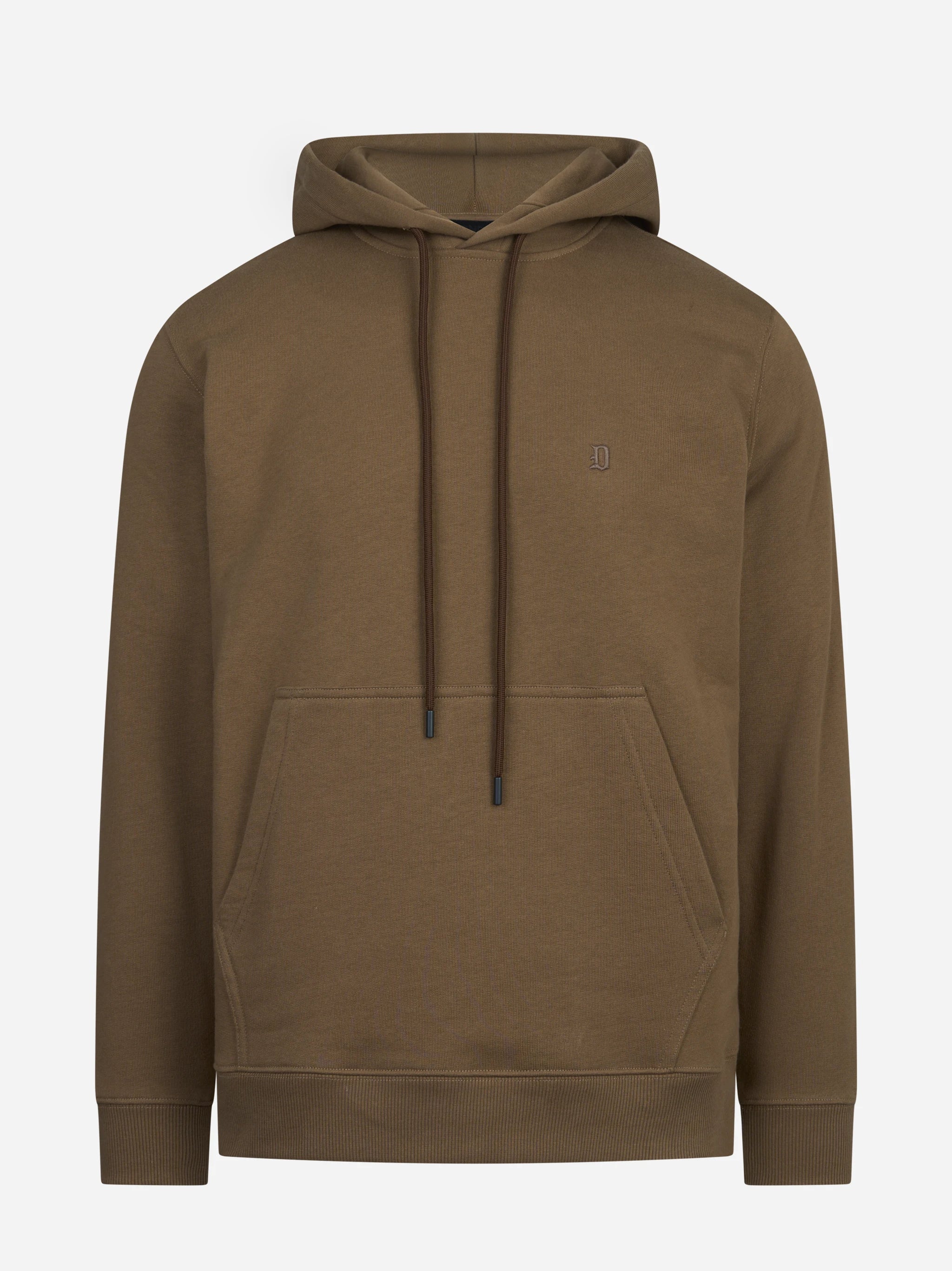 Felpa con cappuccio regular-fit marrone