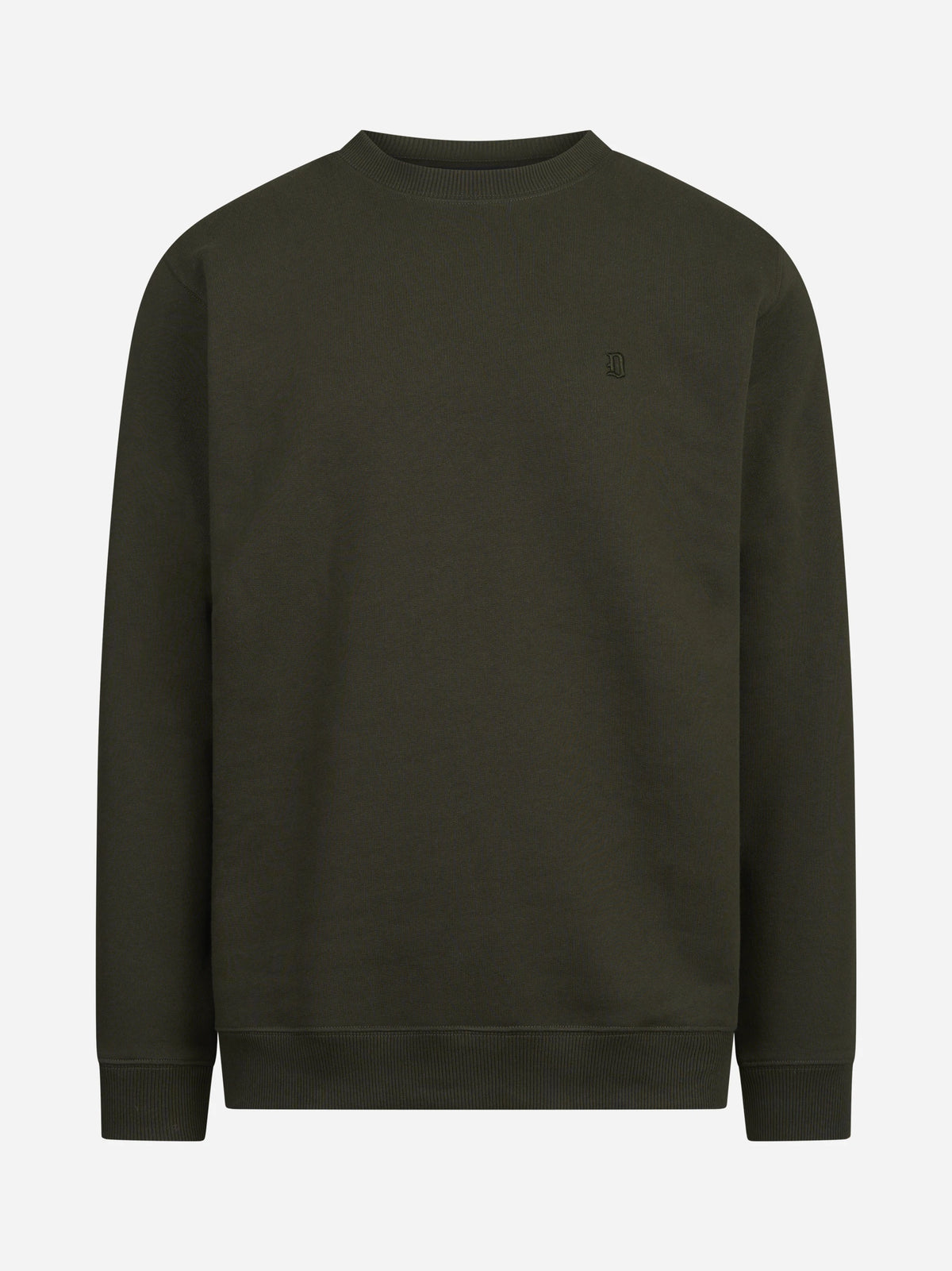 Felpa girocollo regular-fit verde DONDUP – immagine 1 di 3