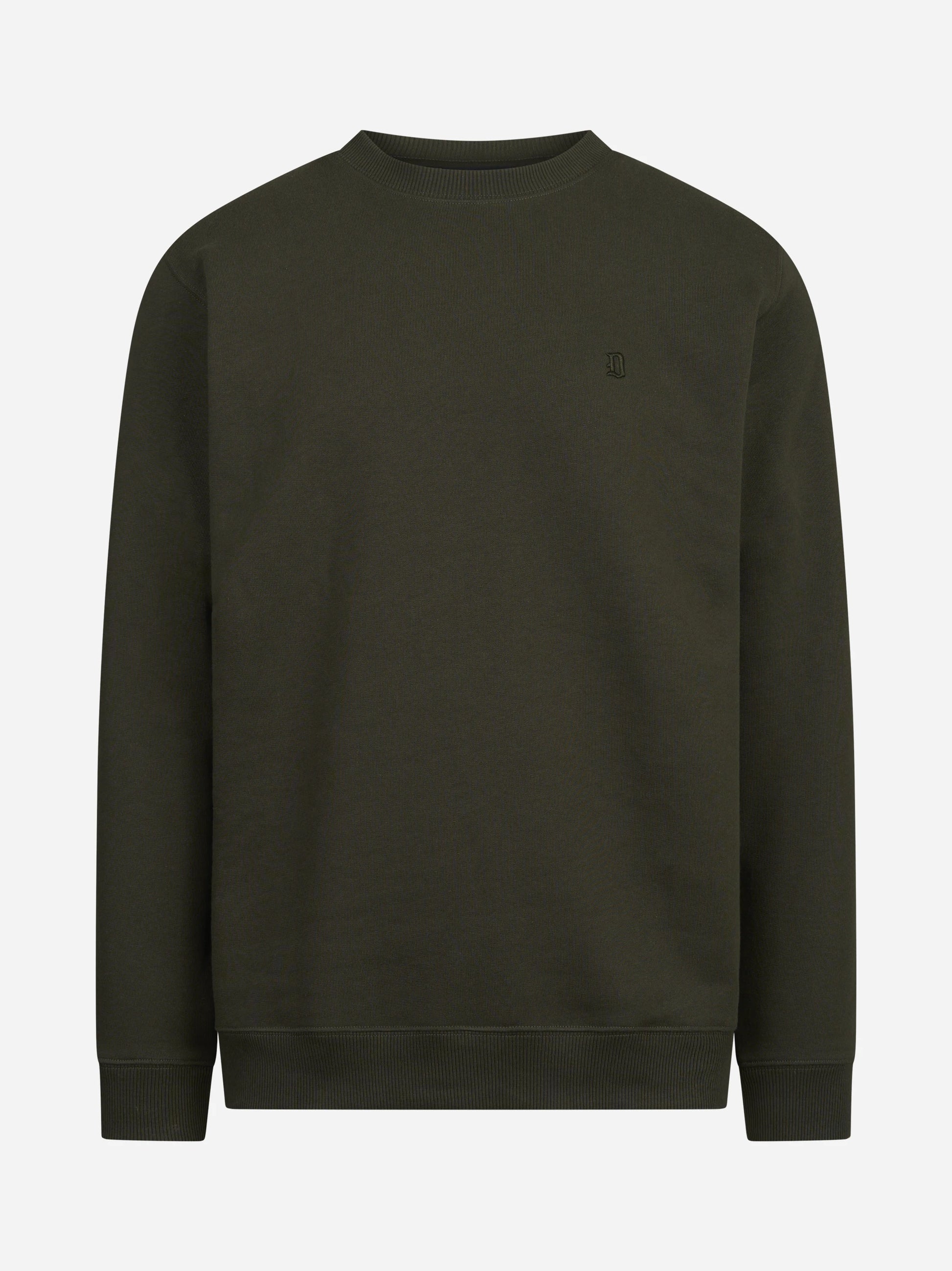 Felpa girocollo regular-fit verde