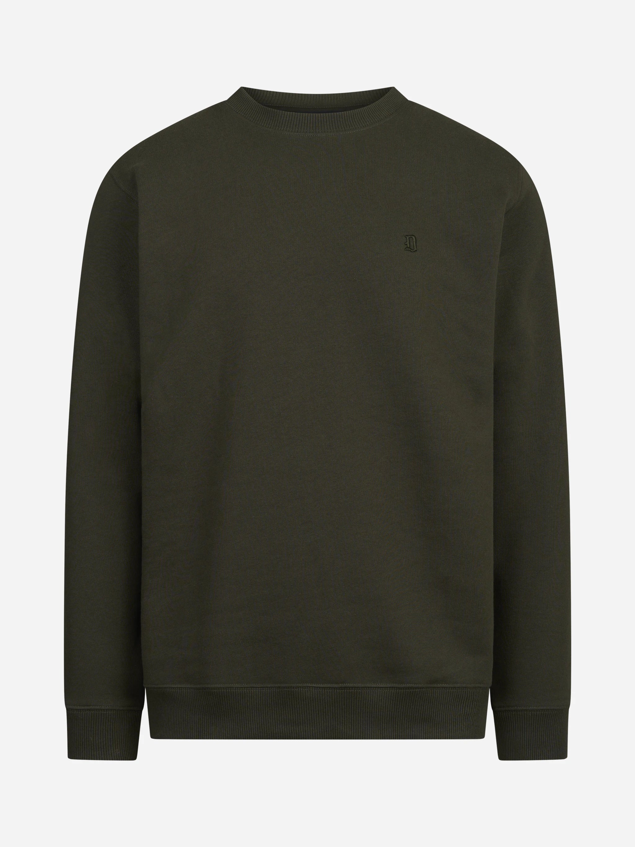 Felpa girocollo regular-fit verde