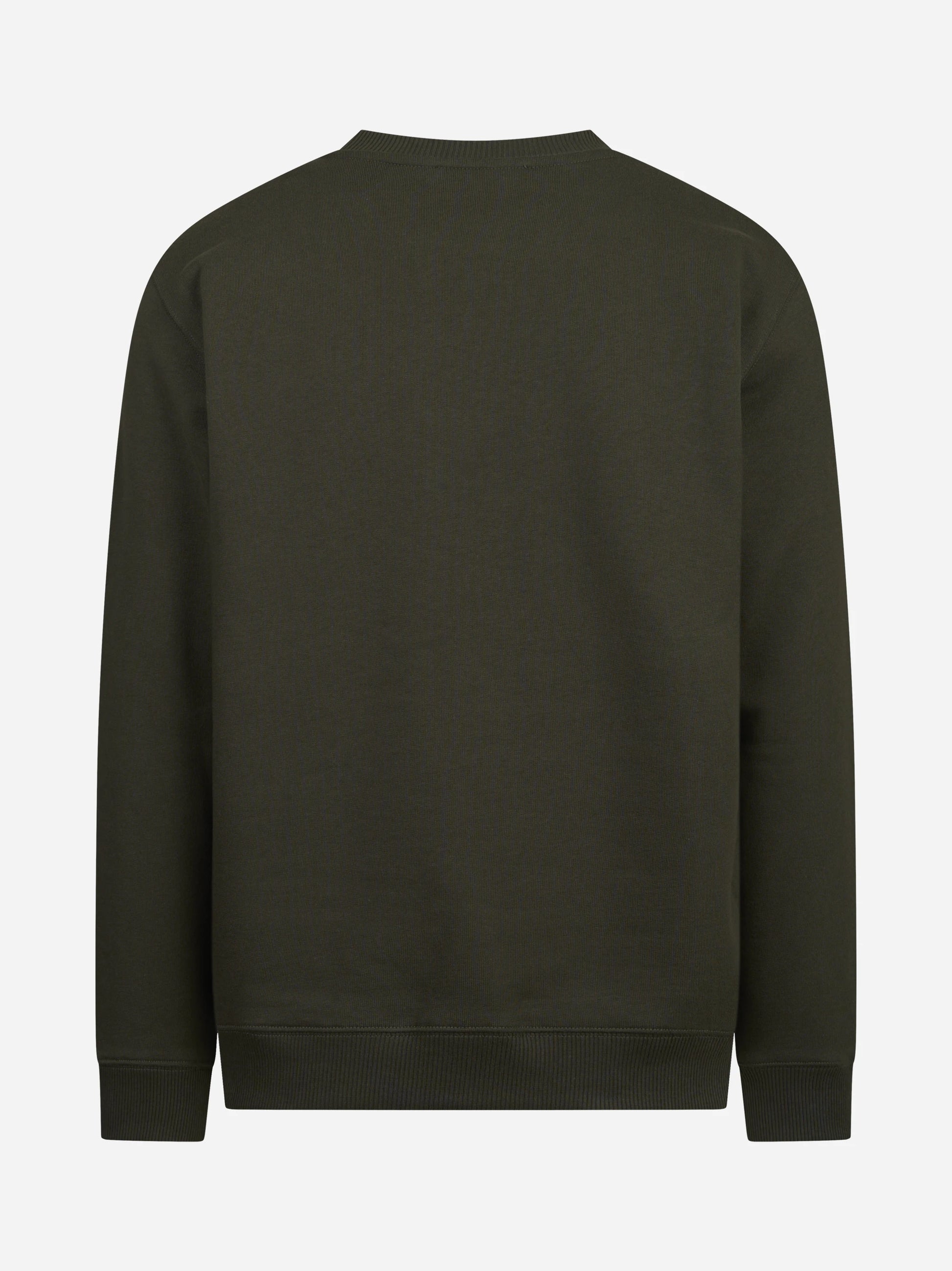 Felpa girocollo regular-fit verde