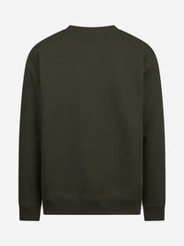Felpa girocollo regular-fit verde