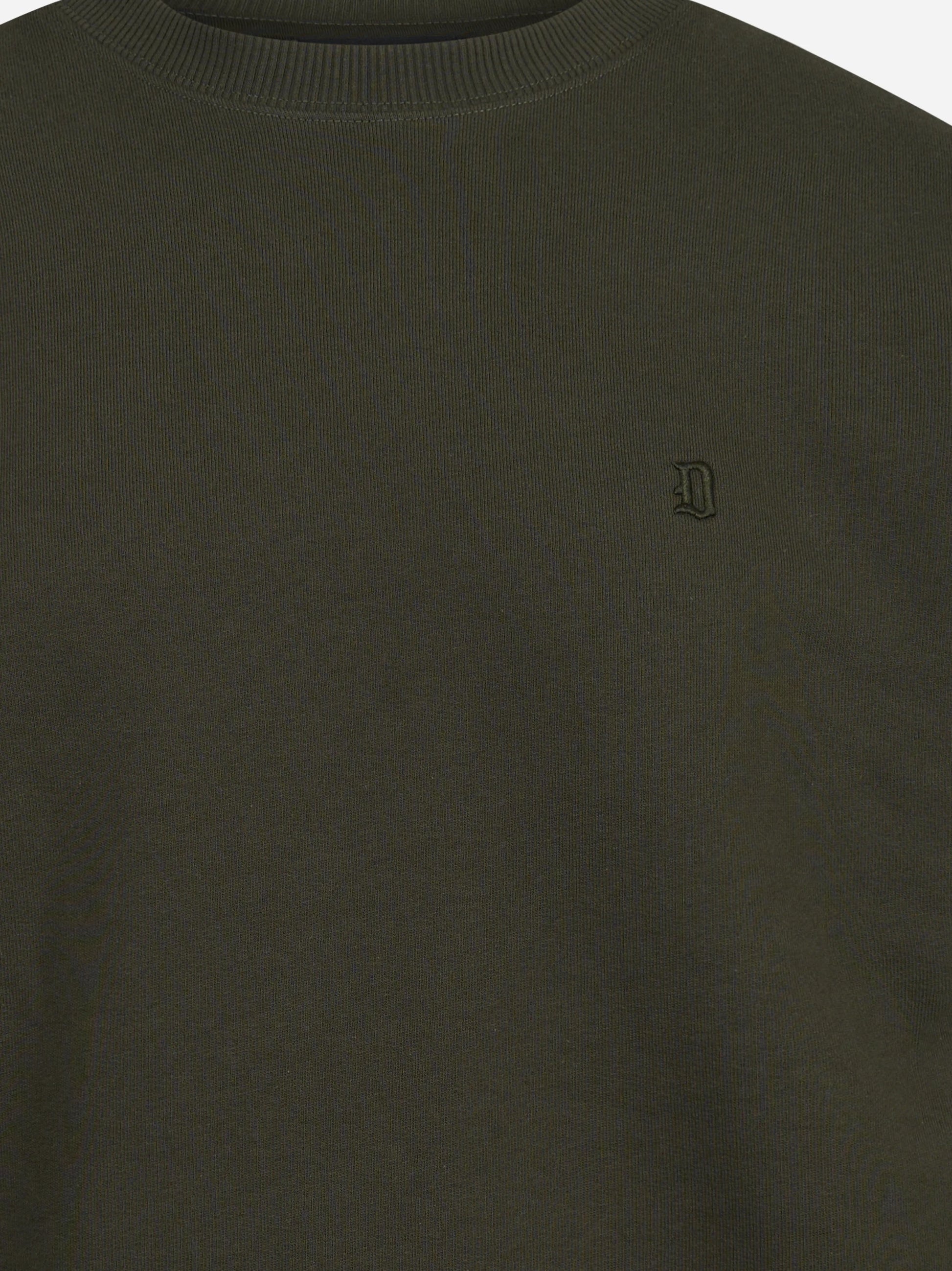 Felpa girocollo regular-fit verde