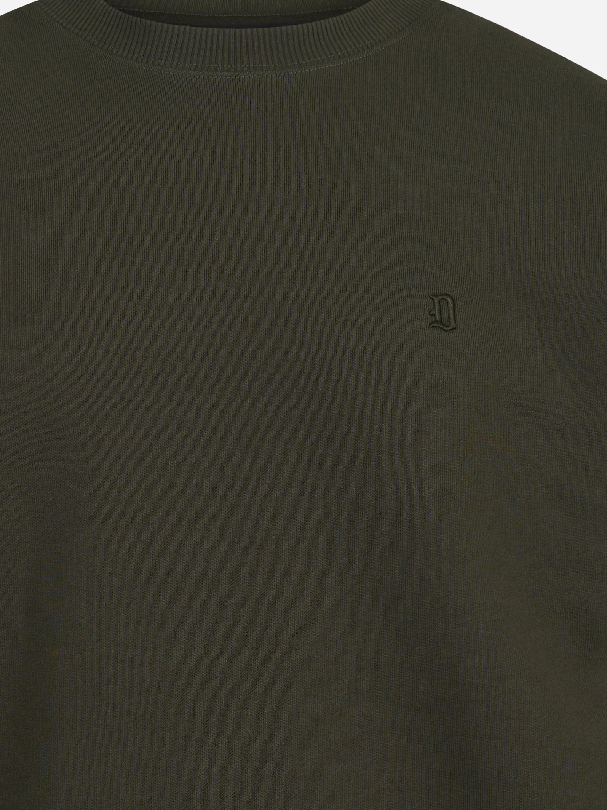 Felpa girocollo regular-fit verde