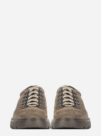 Stringata Derby Jason con ganci beige - vista frontale