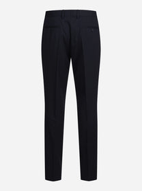 Abito Ostro Sciroc monopetto in lana blu - pantaloni, vista frontale