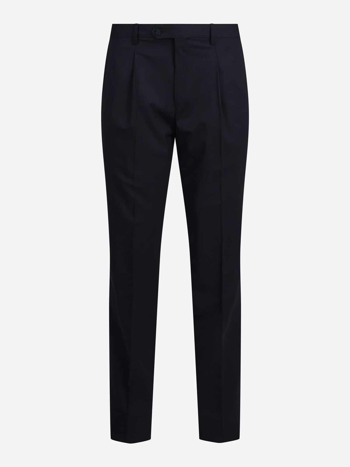Abito Ostro Sciroc monopetto in lana blu - pantaloni, vista posteriore