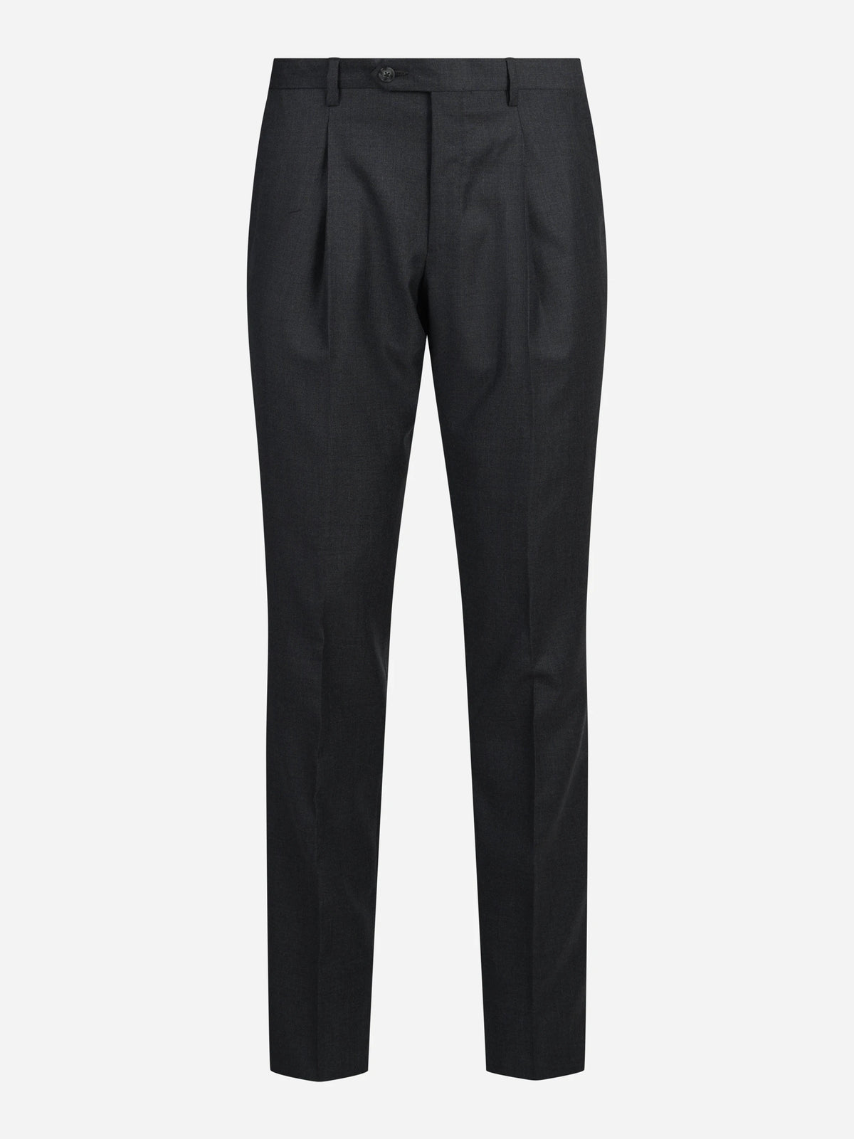 Abito Ostro Sciroc monopetto in lana grigio - pantaloni, vista posteriore