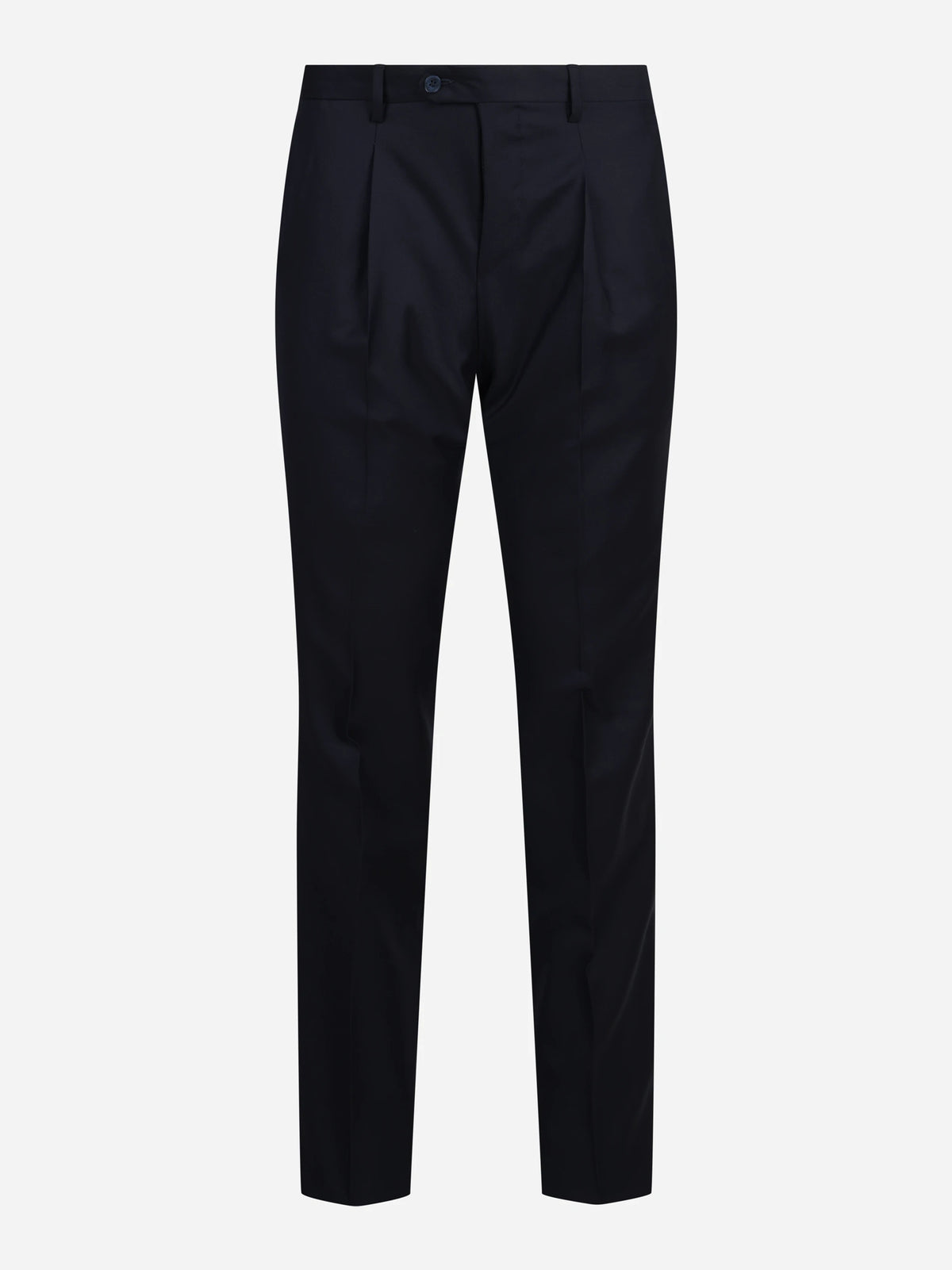 Abito Ponente Volt doppiopetto in lana blu - pantaloni, vista frontale