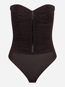 Body bustier in jersey stretch - vista frontale