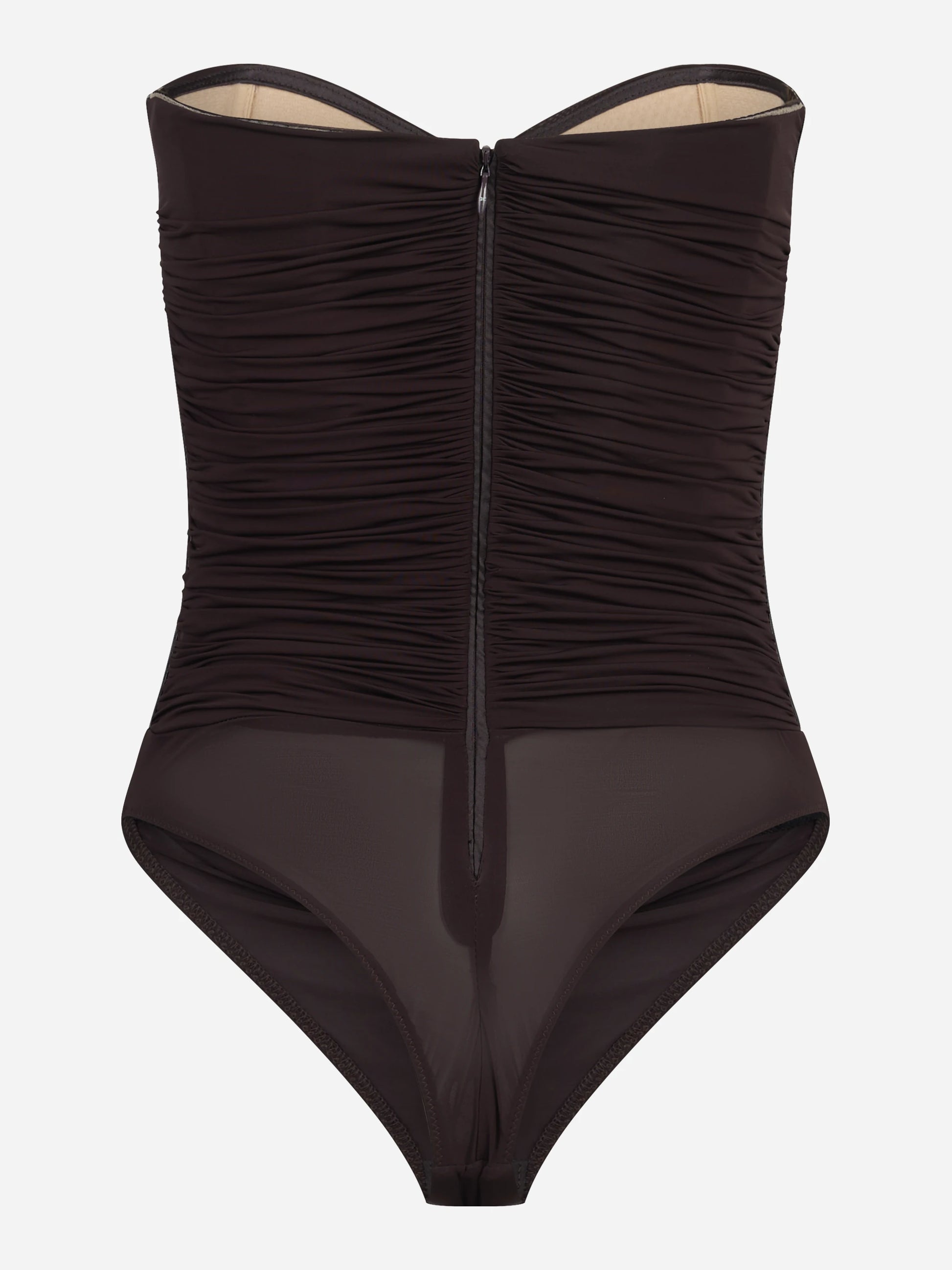 Body bustier in jersey stretch - vista posteriore