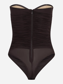 Body bustier in jersey stretch - vista posteriore