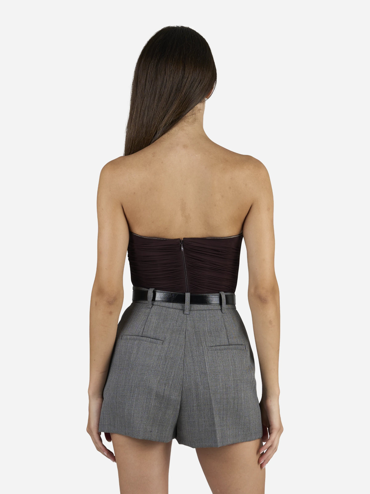 Body bustier in jersey stretch - indossato, vista posteriore