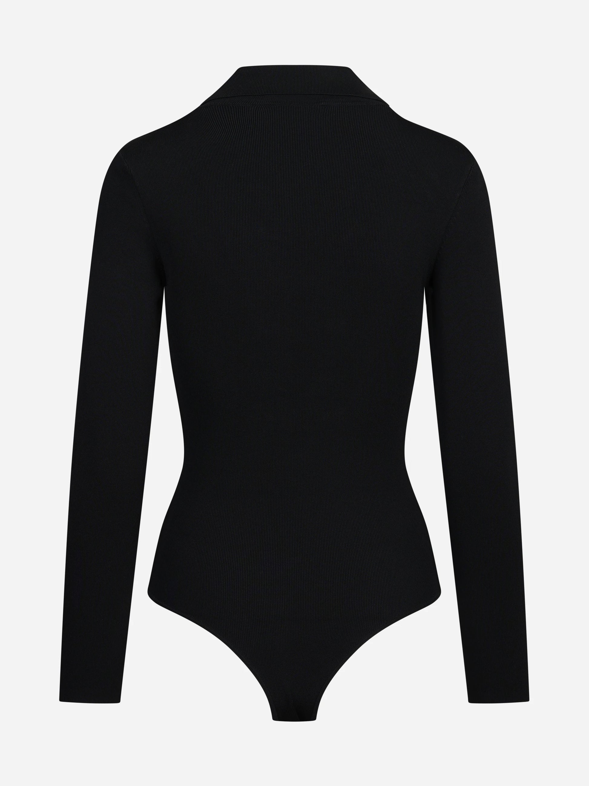 Body in maglia con catene gioiello nero - vista posteriore