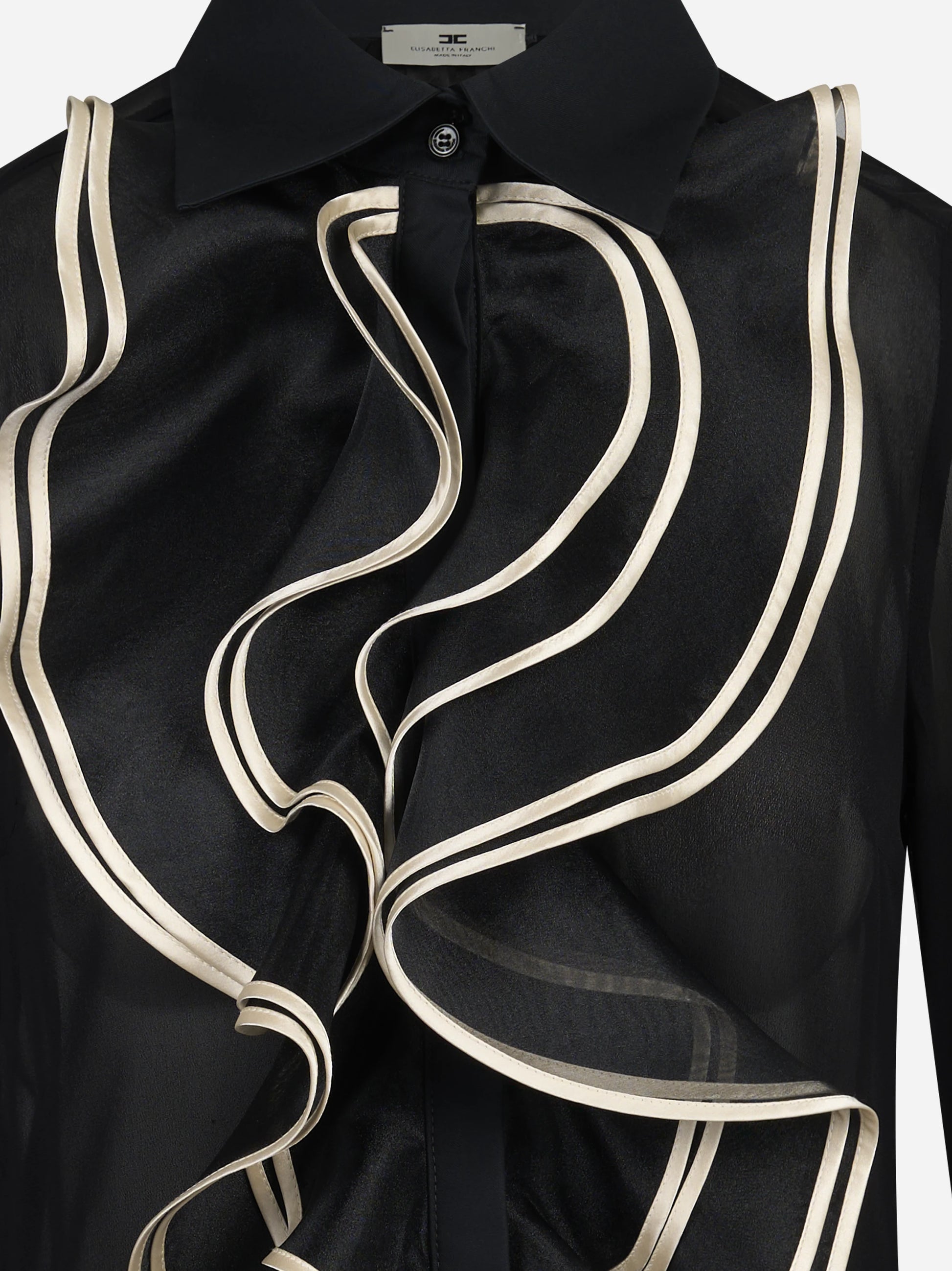 Camicia in georgette con ruches - dettaglio del prodotto