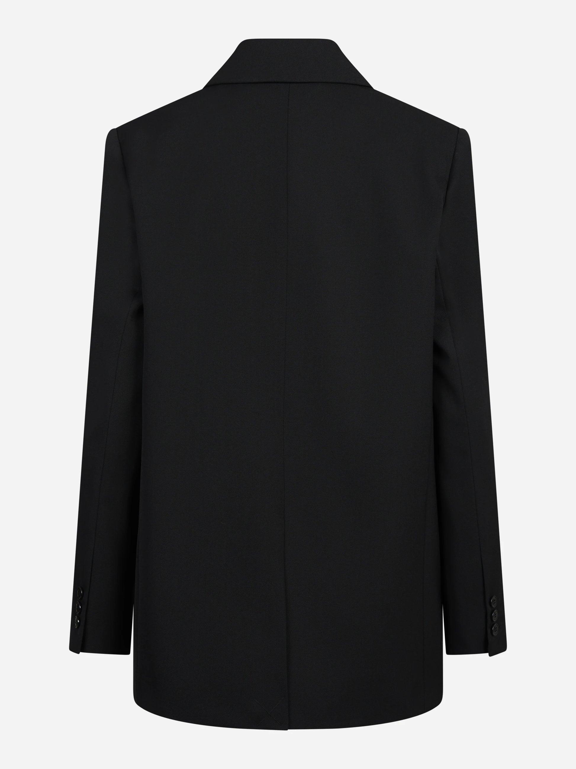 Giacca monopetto in gabardina nera