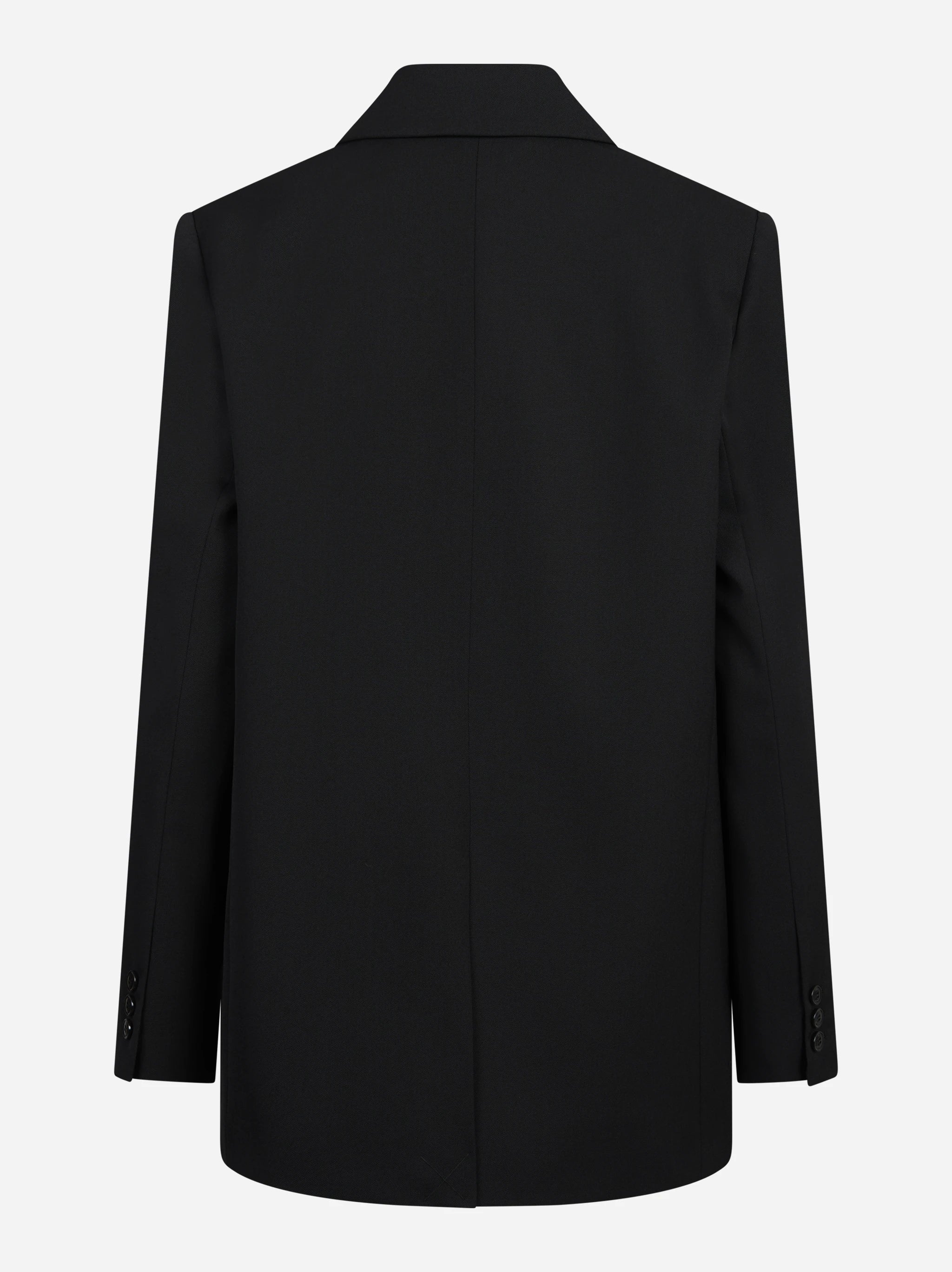 Giacca monopetto in gabardina nera