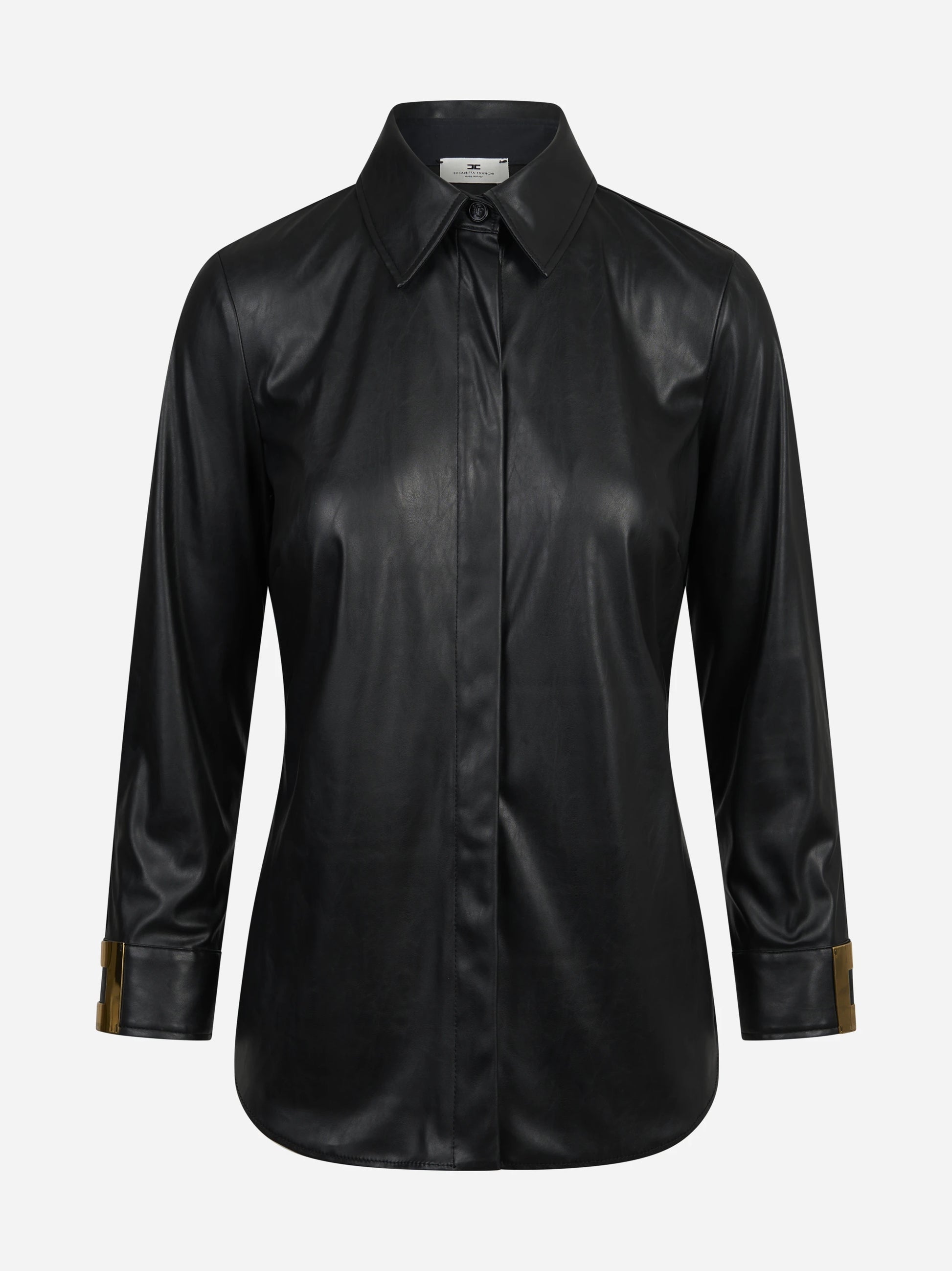 Camicia con logo gioiello nera