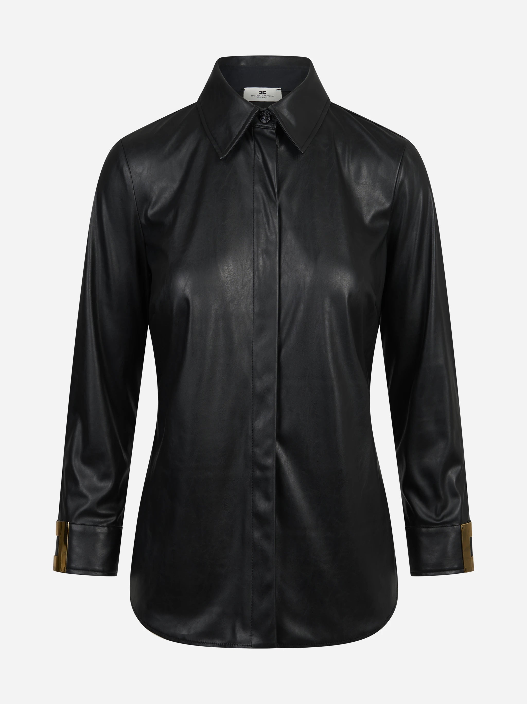 Camicia con logo gioiello nera
