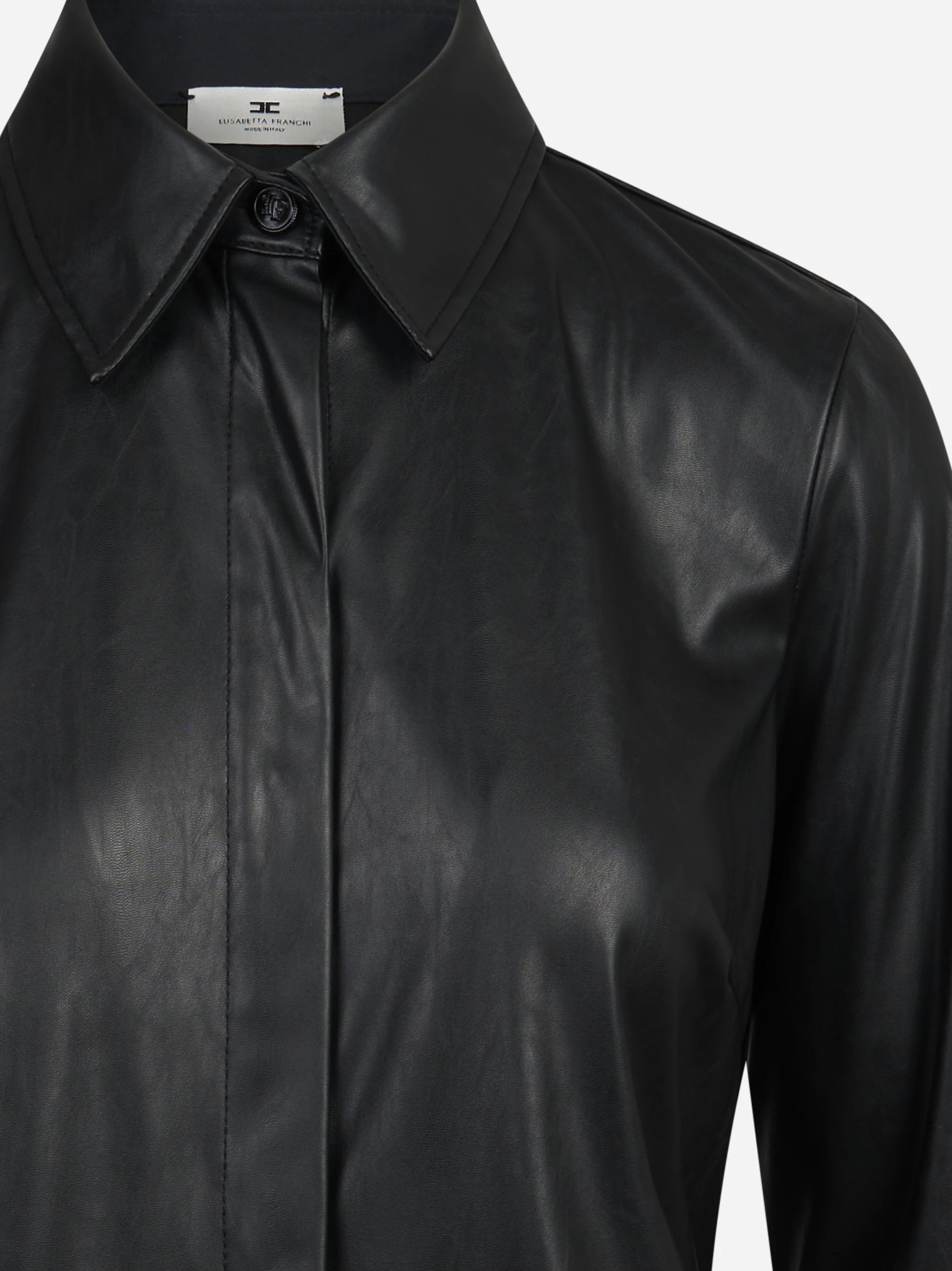 Camicia con logo gioiello nera