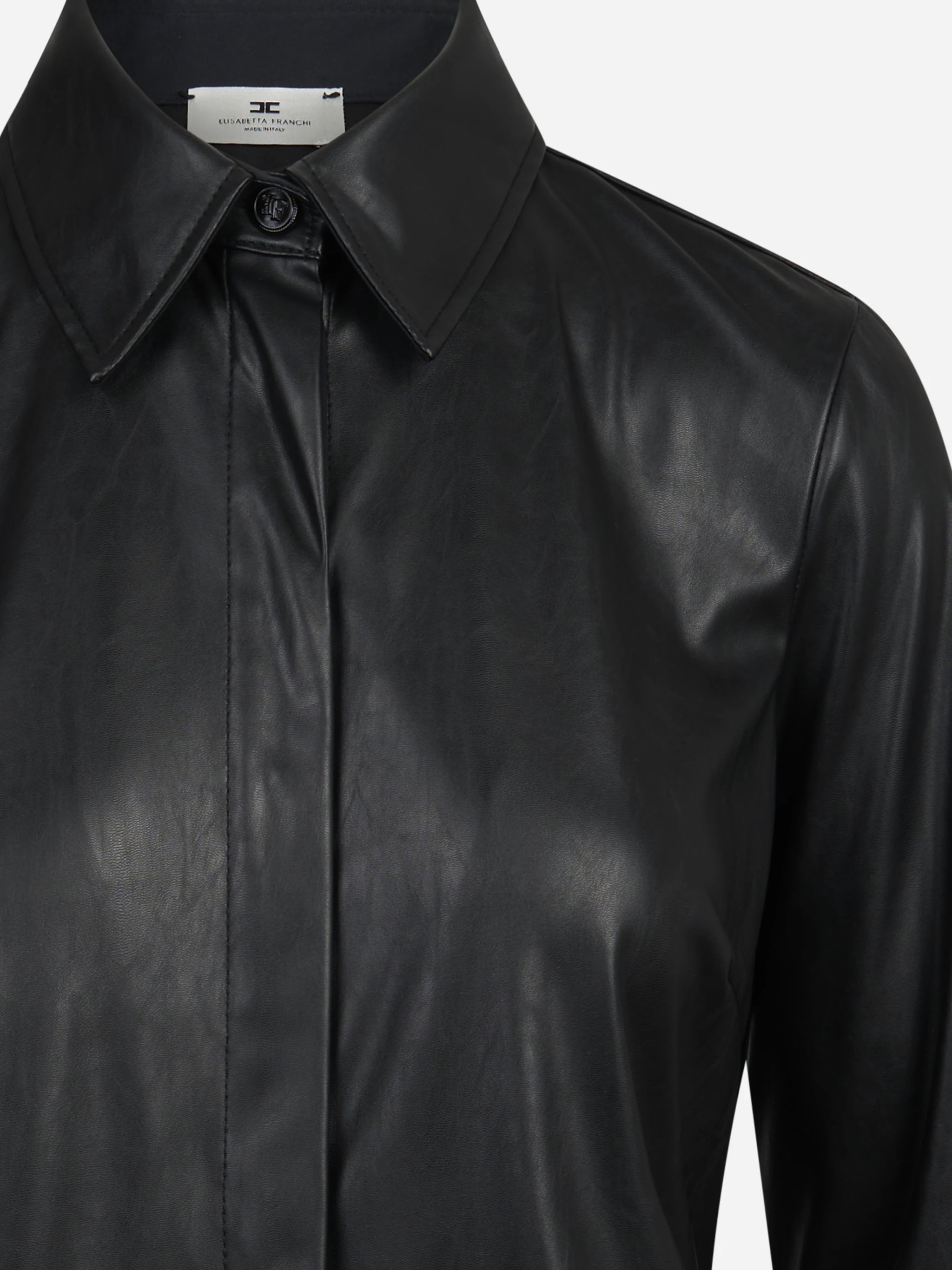 Camicia con logo gioiello nera