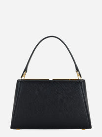 Borsa a mano con logo nera Elisabetta Franchi, vista 3 di 4