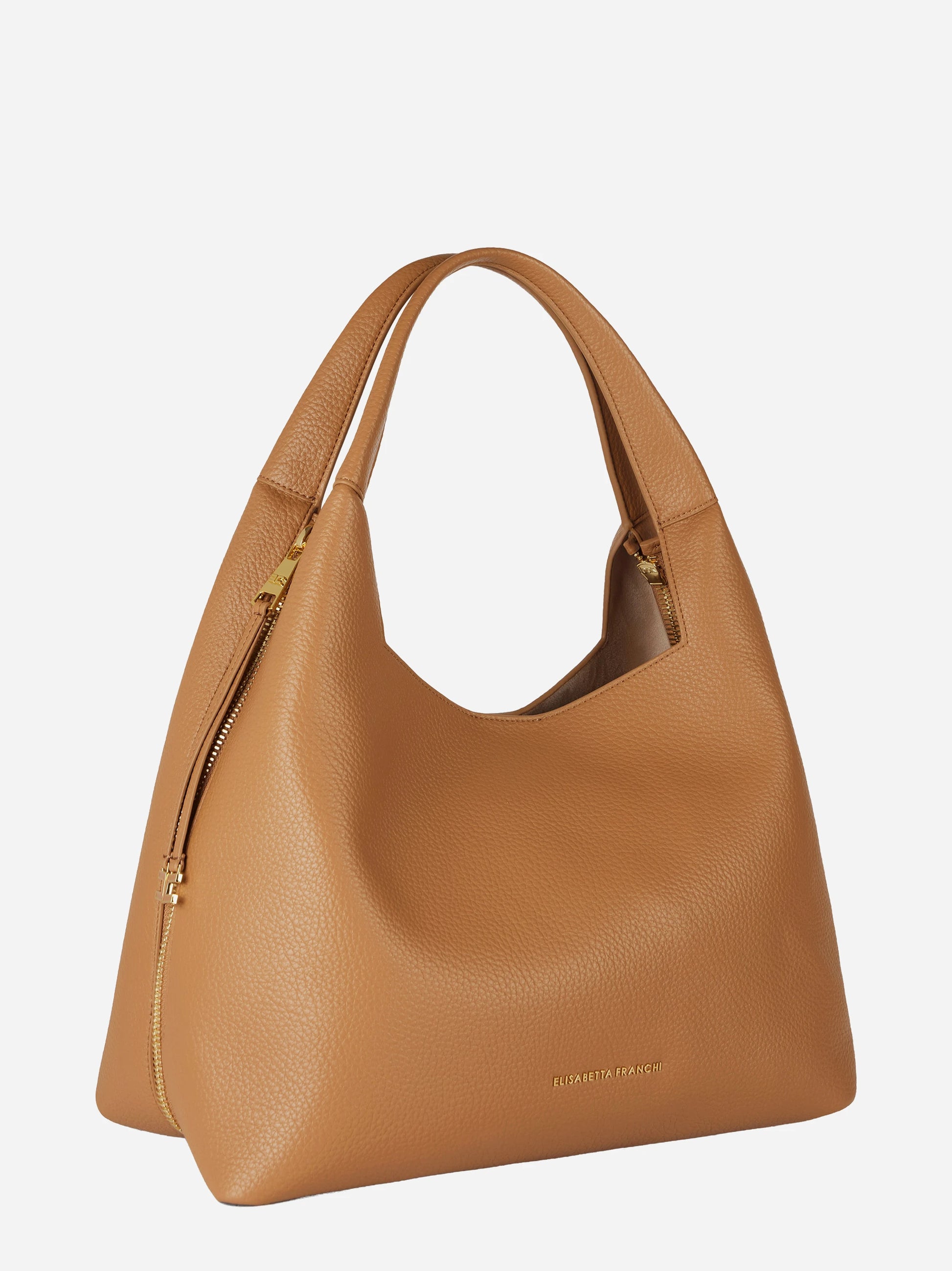 Borsa hobo con charms beige Elisabetta Franchi, vista 2 di 4