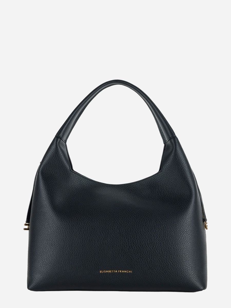 Borsa hobo con charms nera Elisabetta Franchi, vista 1 di 4