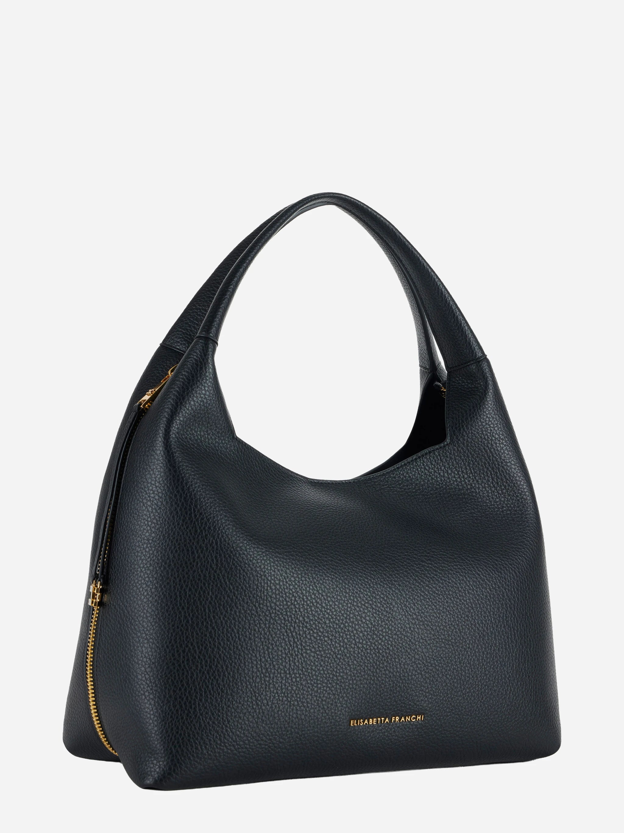 Borsa hobo con charms nera Elisabetta Franchi, vista 2 di 4