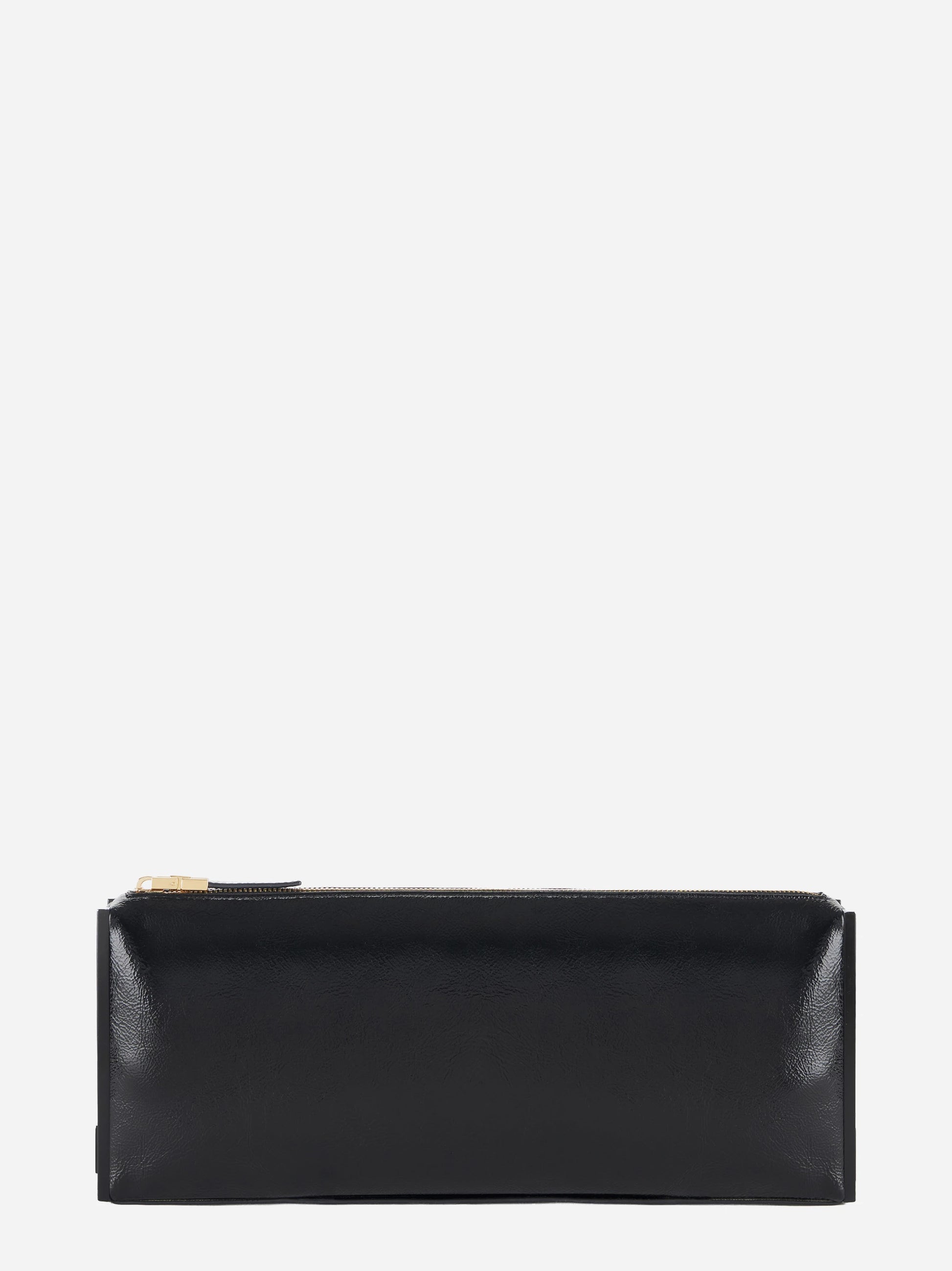 Clutch in vernice nera Elisabetta Franchi, vista 1 di 4