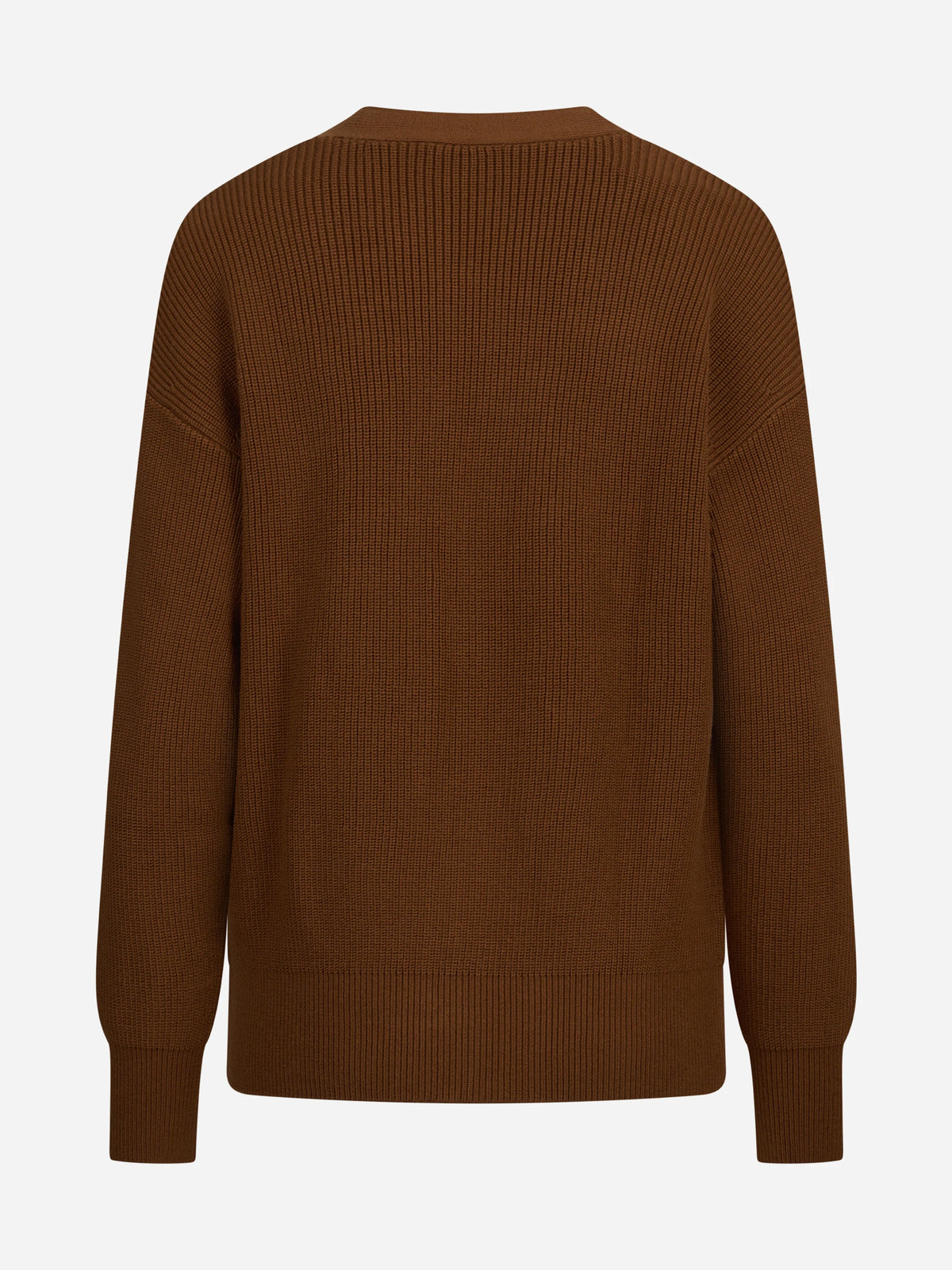 Cardigan con bottoni gioiello marrone ELISABETTA FRANCHI – immagine 2 di 3