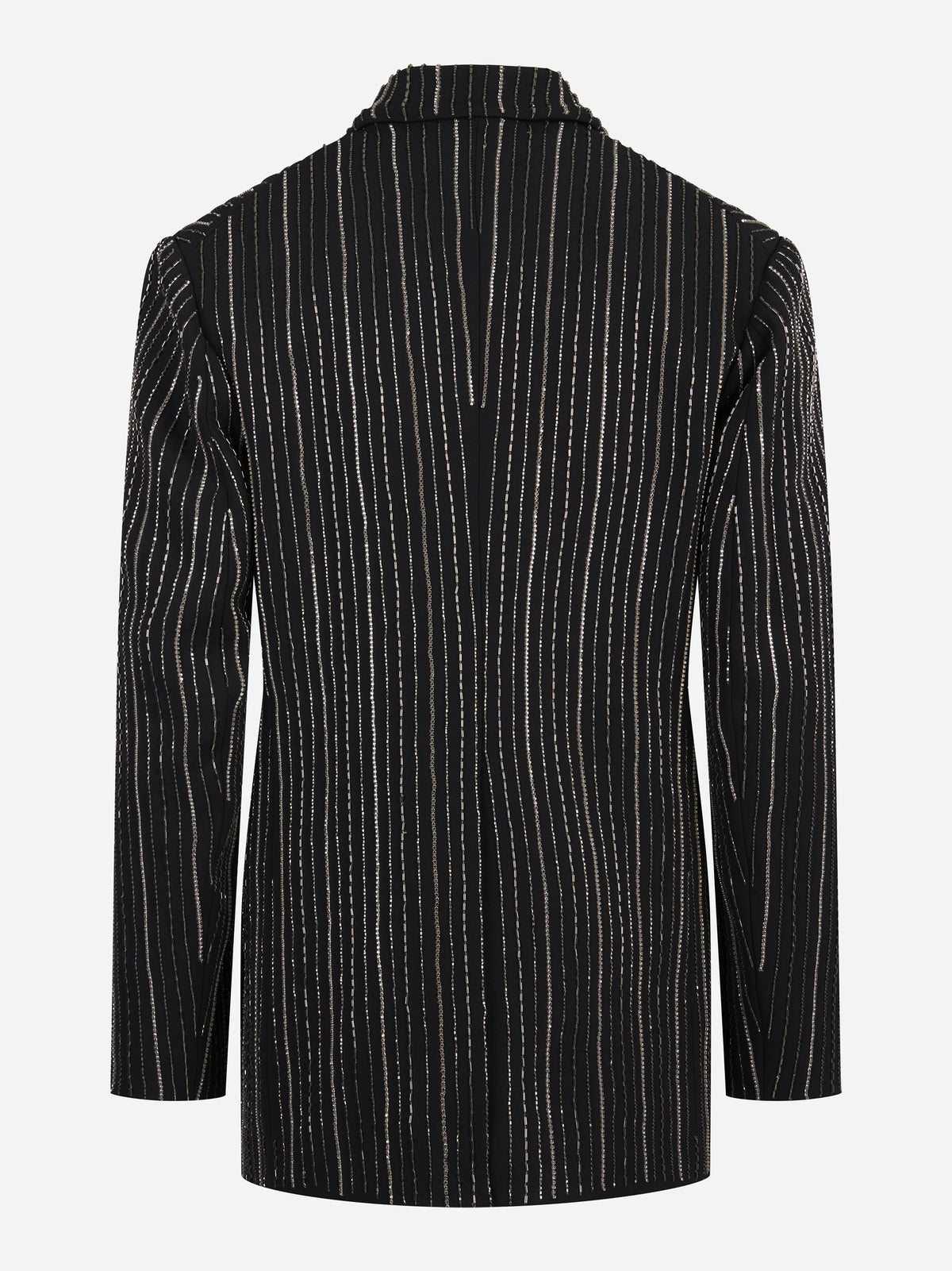 Blazer gessato con strass nero - dettaglio del prodotto