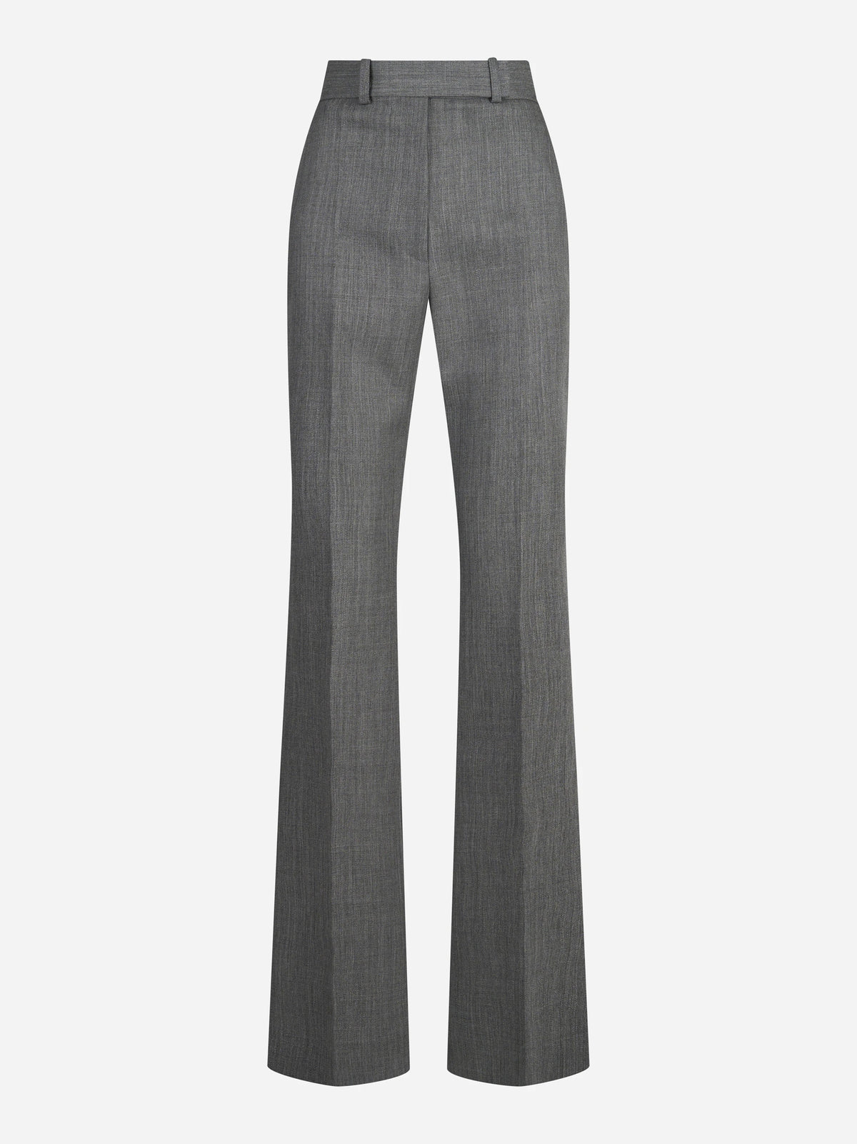 Pantaloni sartoriali in lana grigi - vista frontale
