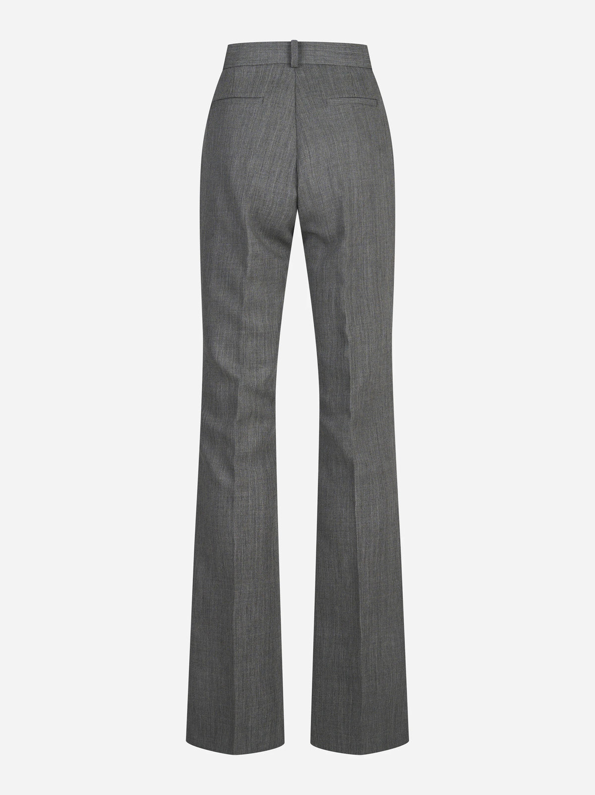 Pantaloni sartoriali in lana grigi - vista posteriore